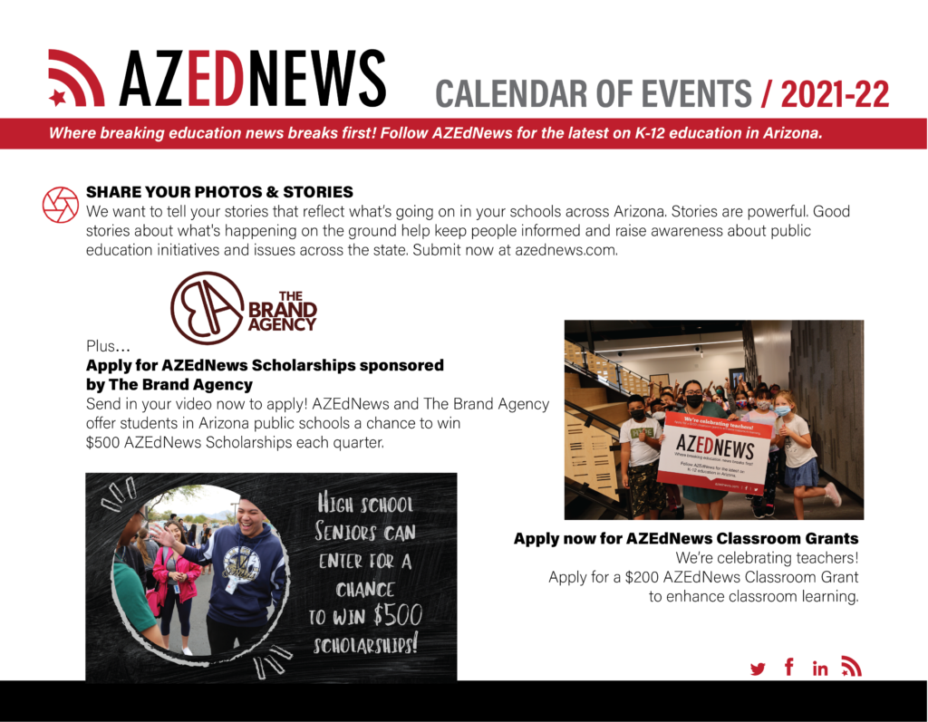 看一下，然后打印或发布Azednews'2021-22学年日历Azednews_calendar_11x17-01-1024x797